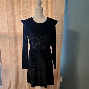 Elegant Black Velvet Dress